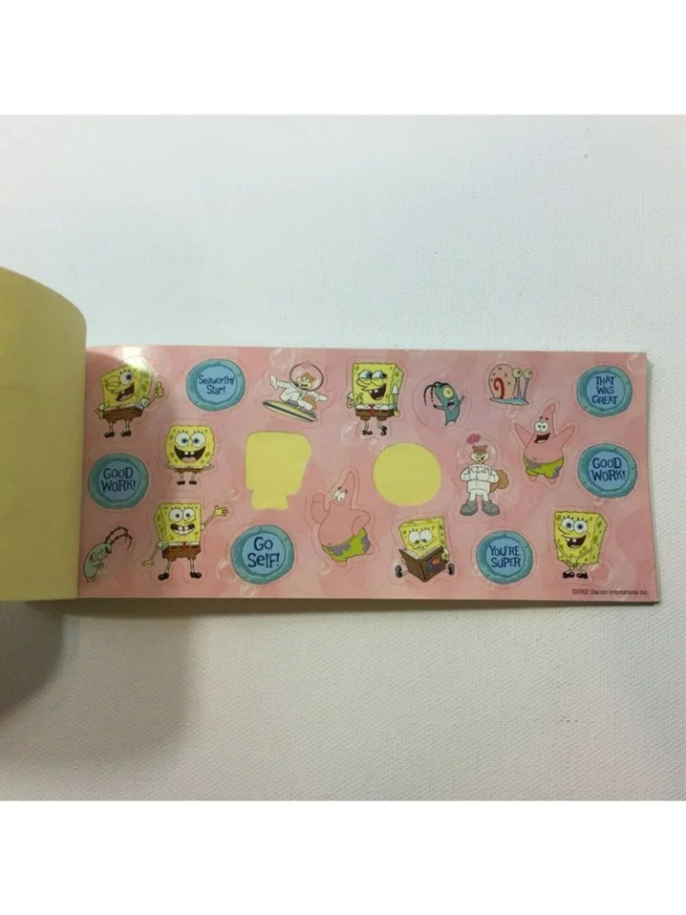 Vintage Disney Garfield SpongeBob Tablets Note Pad Notebook Stationary Novelty
